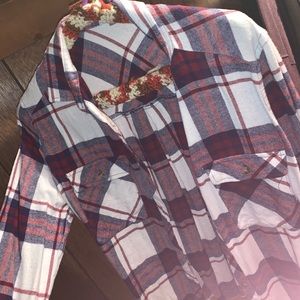 Red and white Cardigan